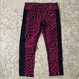 Nike Stylish Pink and Black Leggings